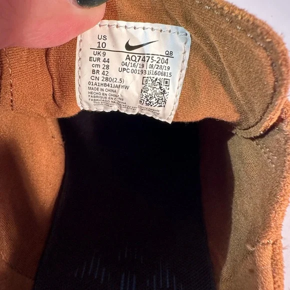 Nike SB Zoom Janoski RM Skate Shoe Men’s 10 Brown Suede Red Swoosh AQ7475-204 - Picture 10 of 15